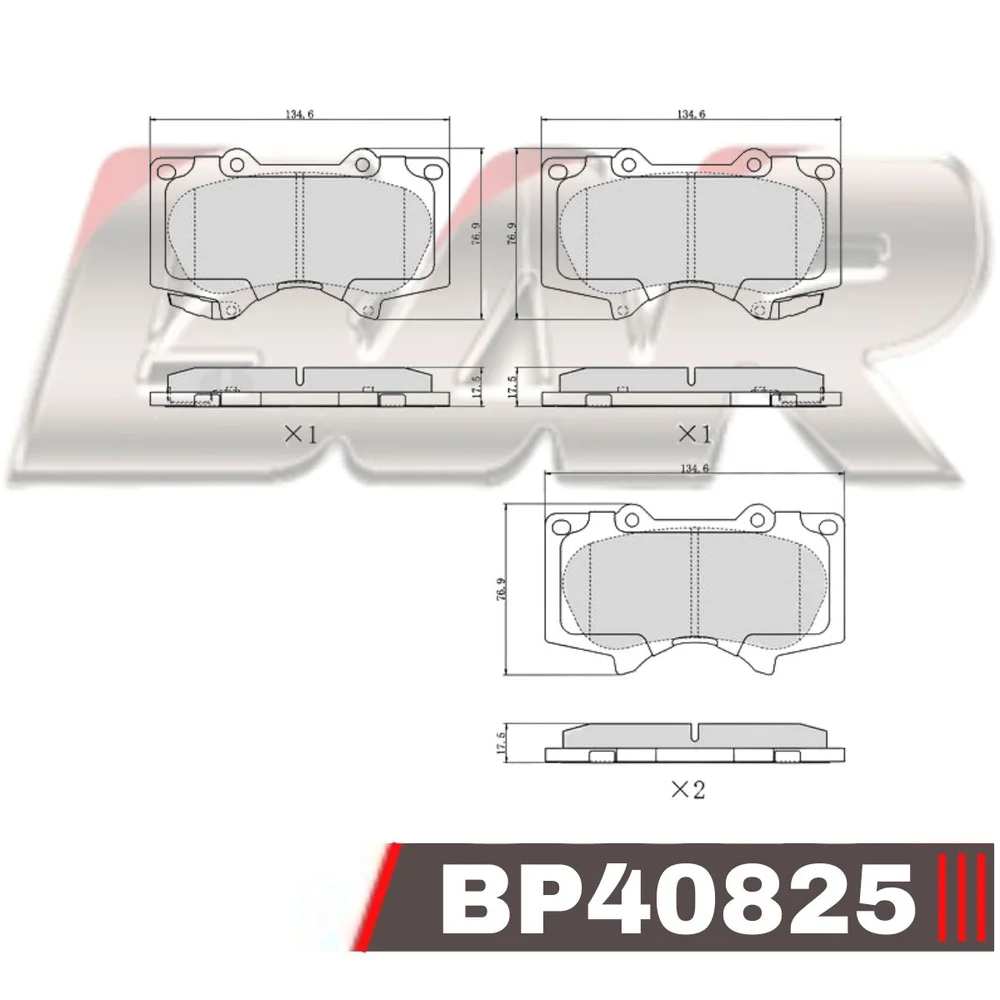 Pastillas de freno delanteras - TOYOTA- LAND CRUISER-PRDO 3,0 D - RUNNER