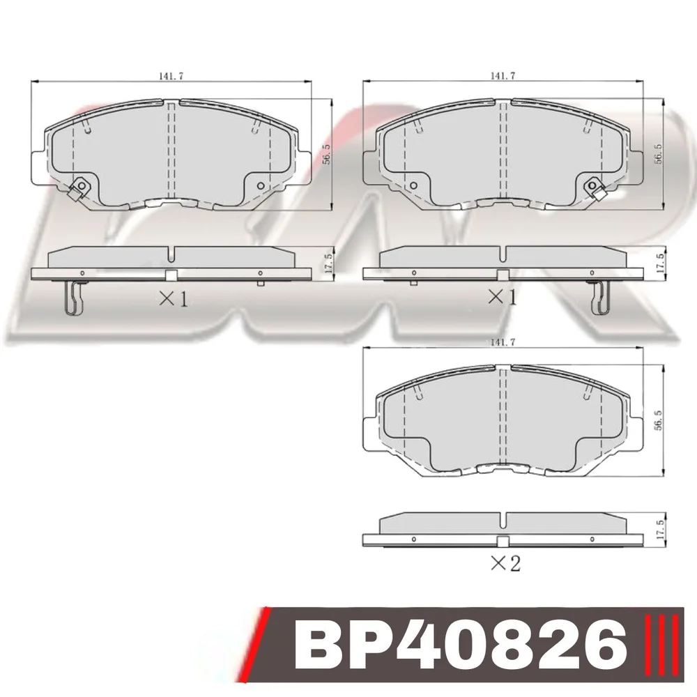 Pastillas de freno delanteras - HONDA Accord-CRV II-Pilot-Elem 02/