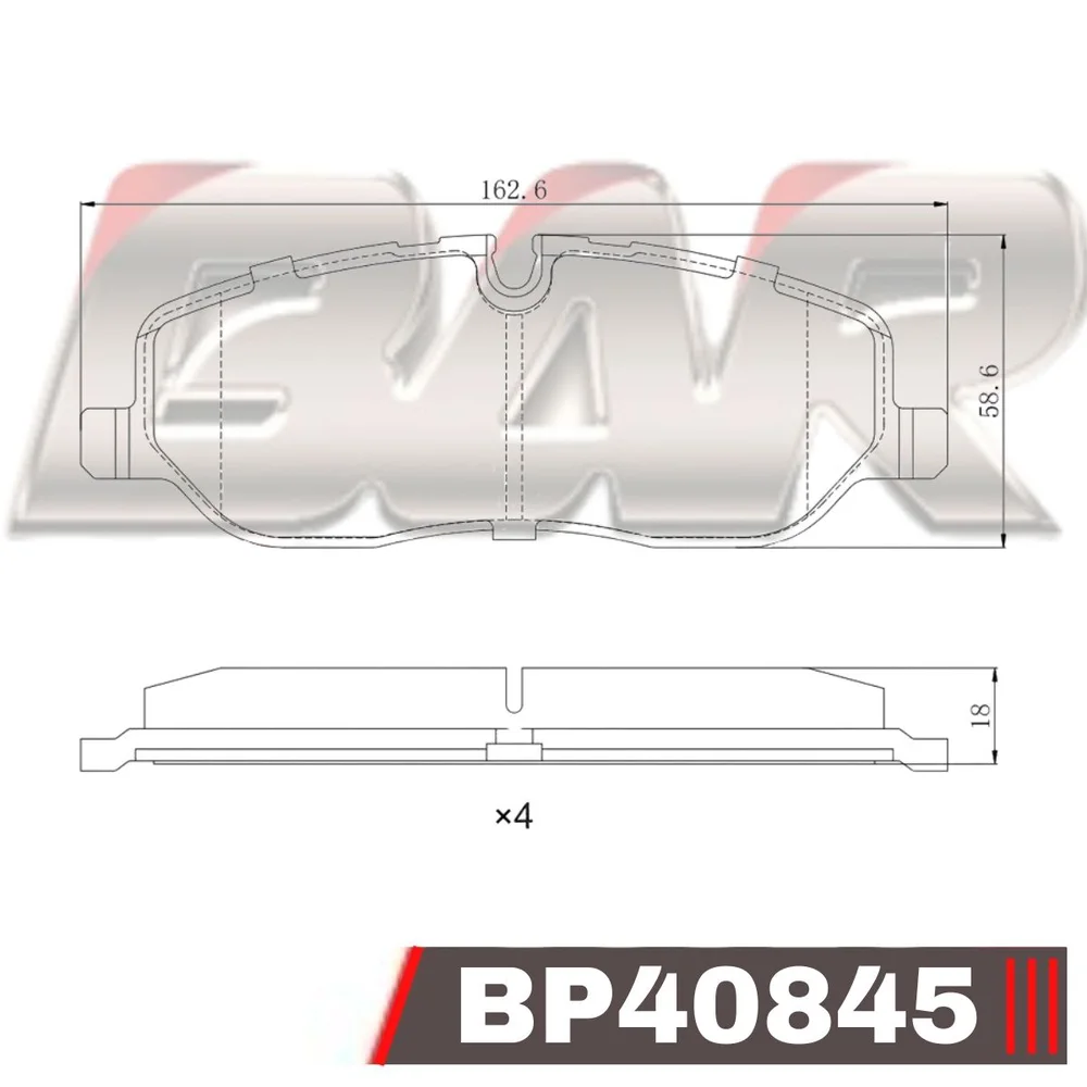Pastillas de freno delanteras - LAND ROVER Discovery III 04/