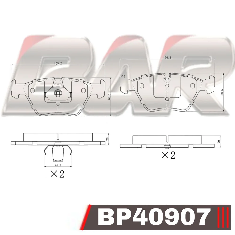 Pastillas de freno delanteras - BMW Serie 3 Touring-Coupe-Cabrio / X3 99/