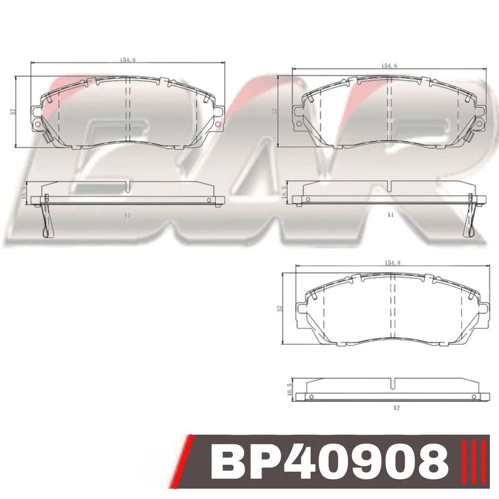 Pastillas de freno delanteras - HONDA CRV III 2007