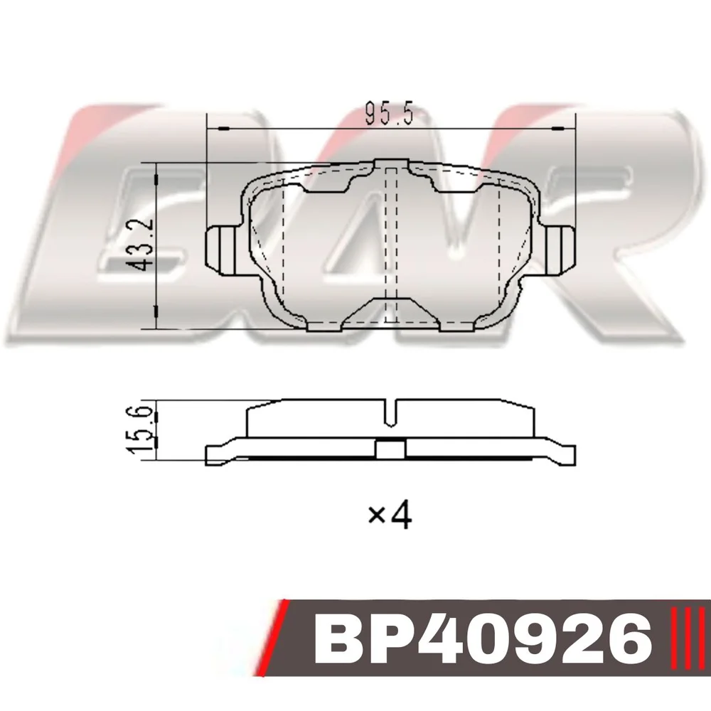 Pastillas de freno delanteras - FORD-VOLVO GALAXY/S-MAX/V70/XC70