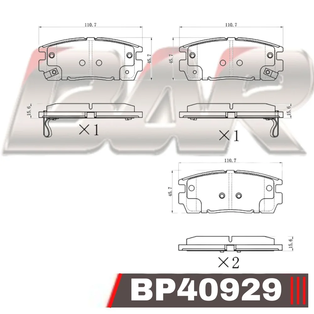 Pastillas de freno traseras - DAEWOO/OPEL/CHEVROLET CAPTIVA