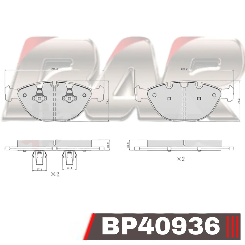 Pastillas de freno delanteras - X5 (BMW)