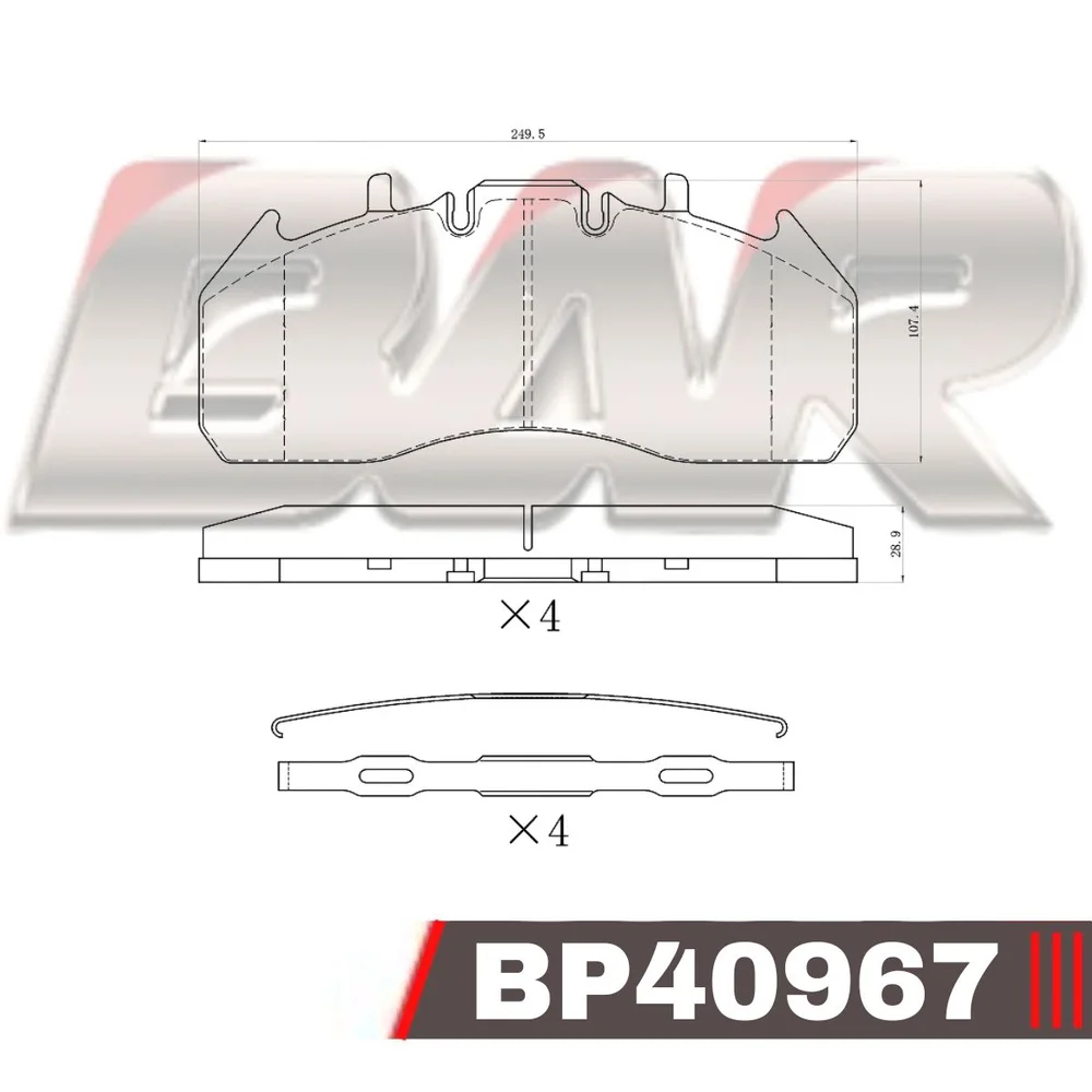 Pastillas de freno - RENAULT TRUCKS MAGNUM PREMIUM 04>/VOLVO 7700-9700 06>