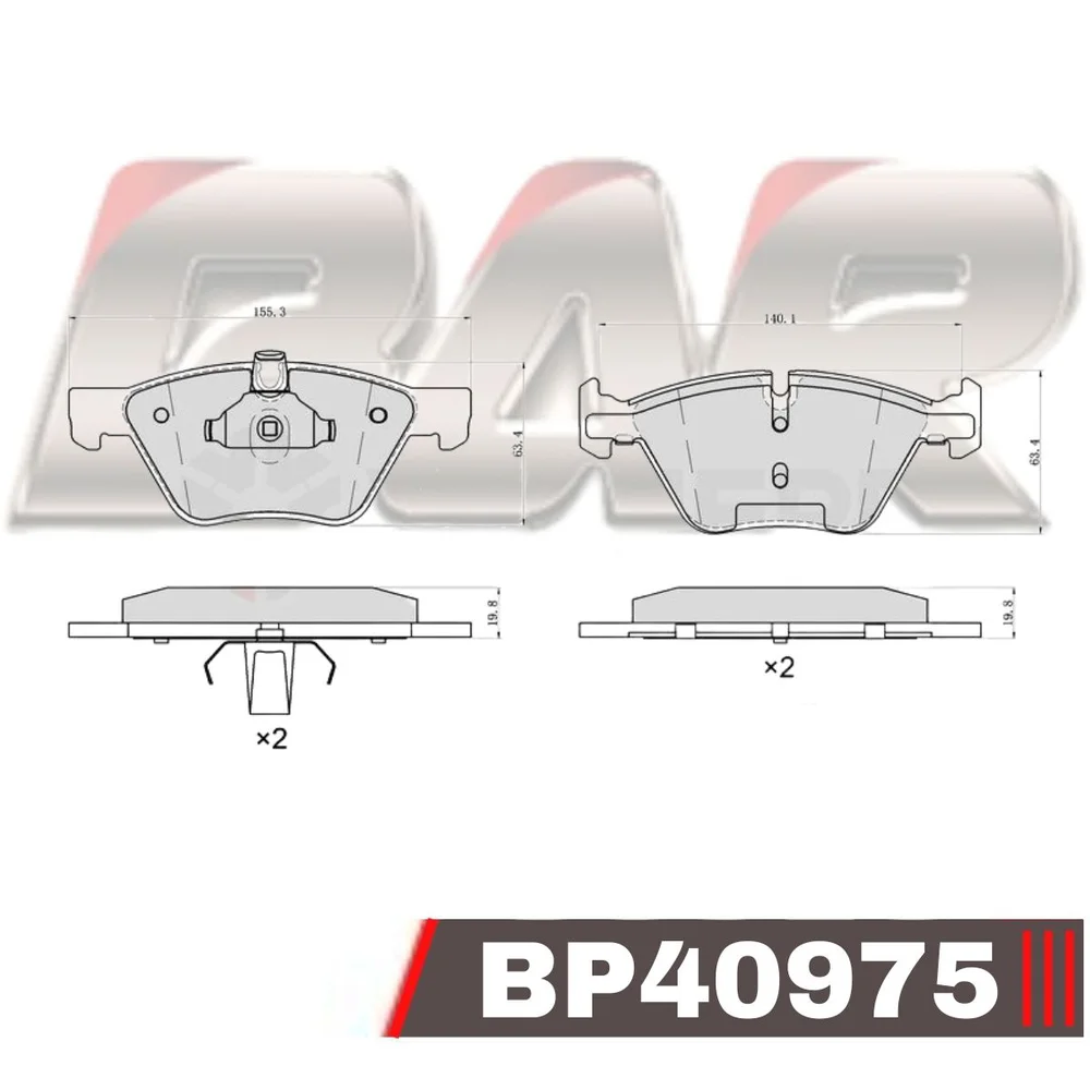 Pastillas de freno delanteras - BMW SERIE 1-3-5-Z4
