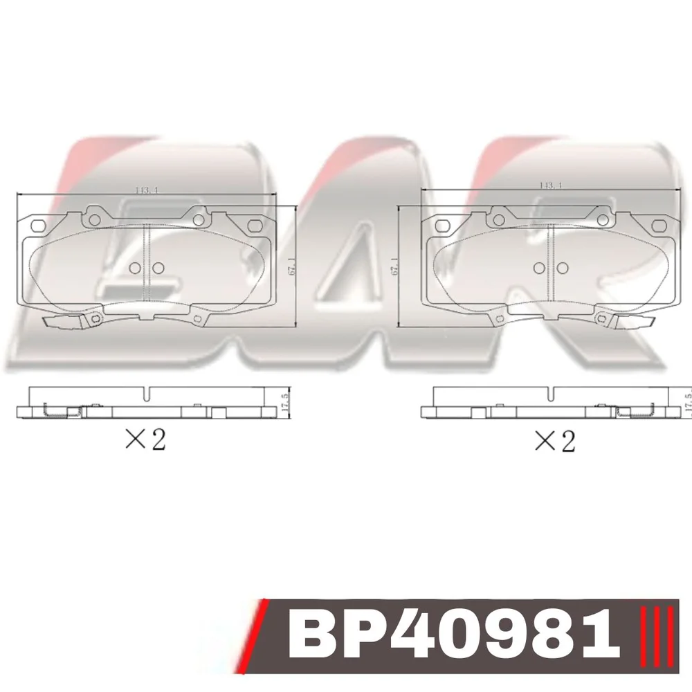 Pastillas de freno delanteras - TOYOTA HILUX 2007>