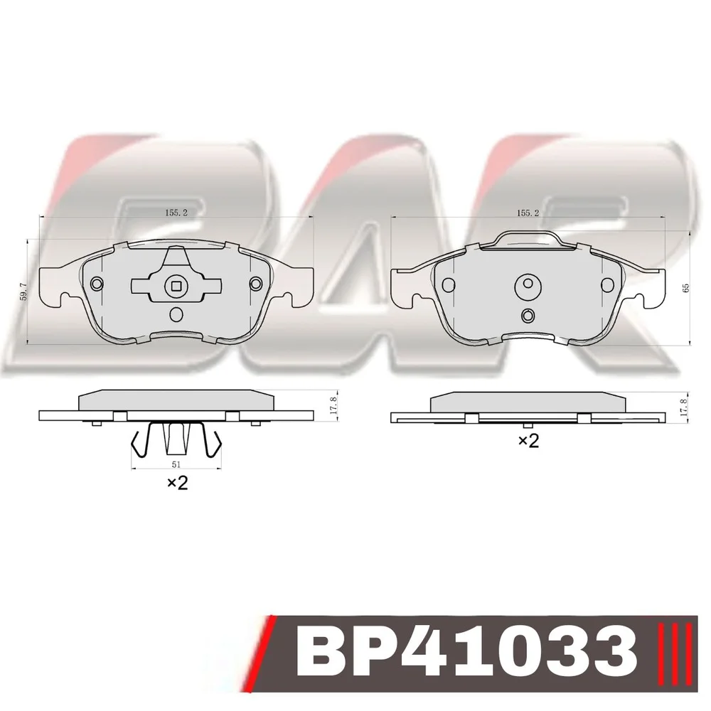 Pastillas de freno delanteras - RENAULT MEGANE III 2,0 2010>