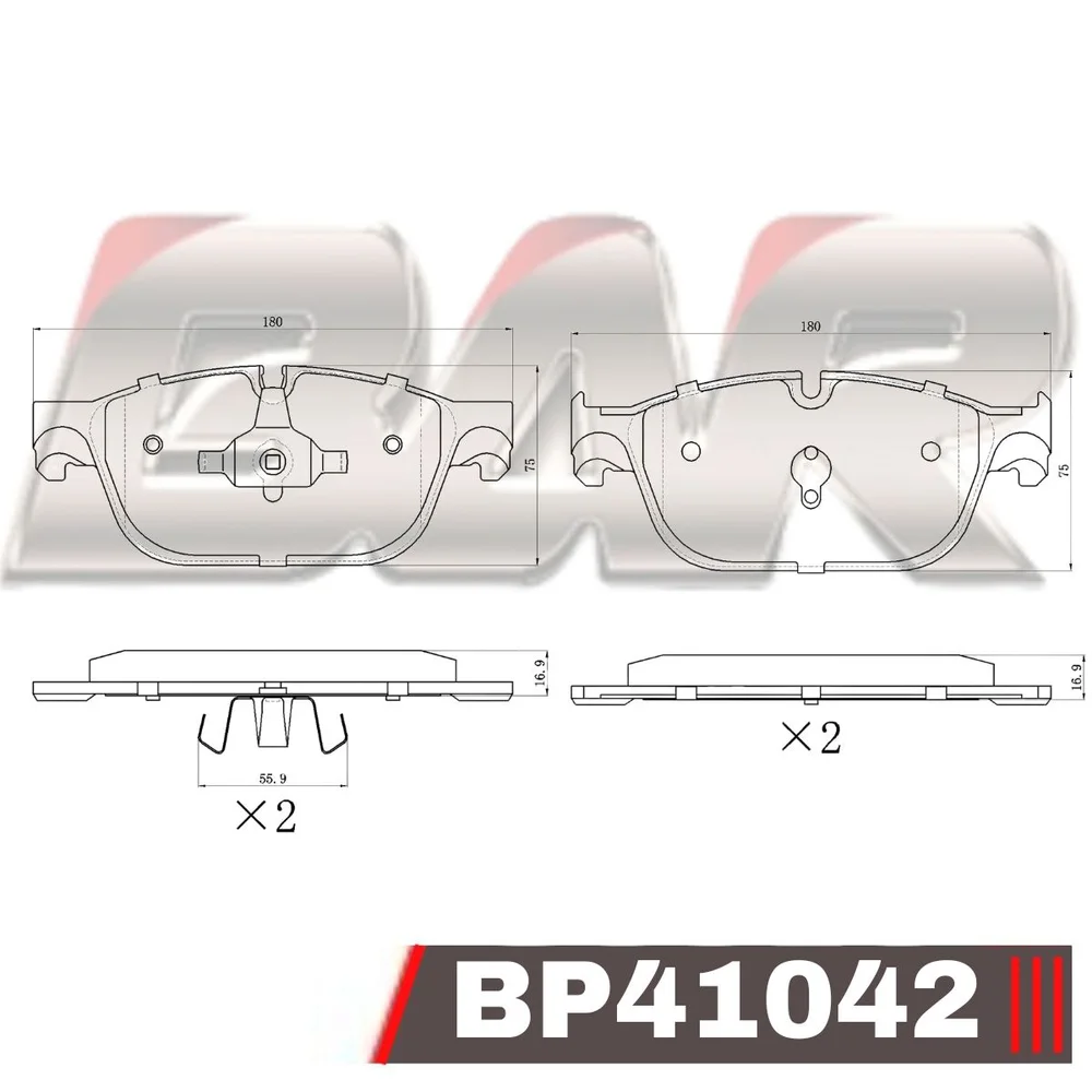 Pastillas de freno delanteras - CITROEN C4-C5/ PEUGEOT RXZ 407 COUPE 2010>