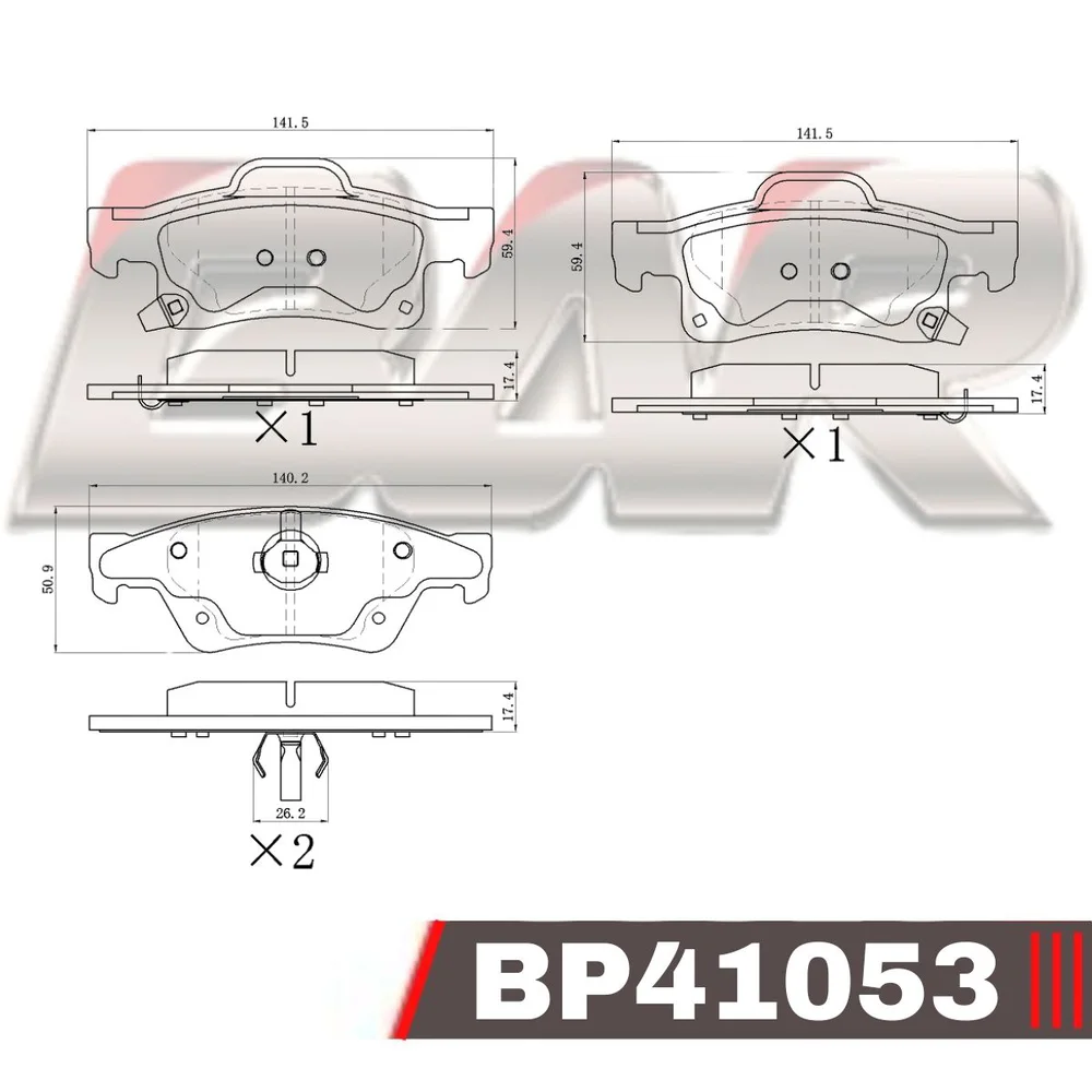 Pastillas de freno traseras - JEEP GRAND CHEROKEE IV 2011>