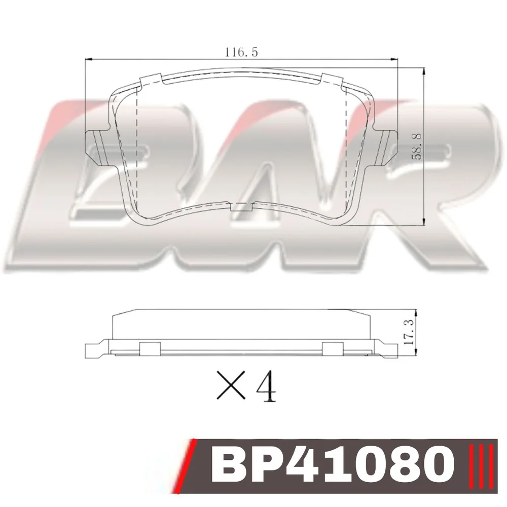 Pastillas de freno traseras - AUDI A4/AVANT /A4/A6 Q5 07>
