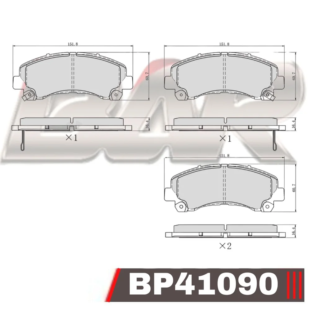 Pastillas de freno delanteras - CHEVROLET S10 / TRAILBLAZER 2012