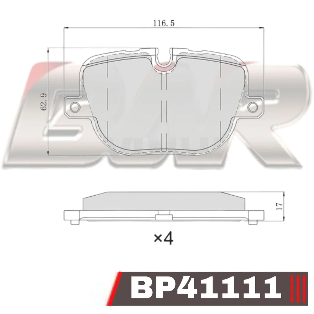 Pastillas de freno traseras - Land Rover Range Rover III Range Rover Sport 13/
