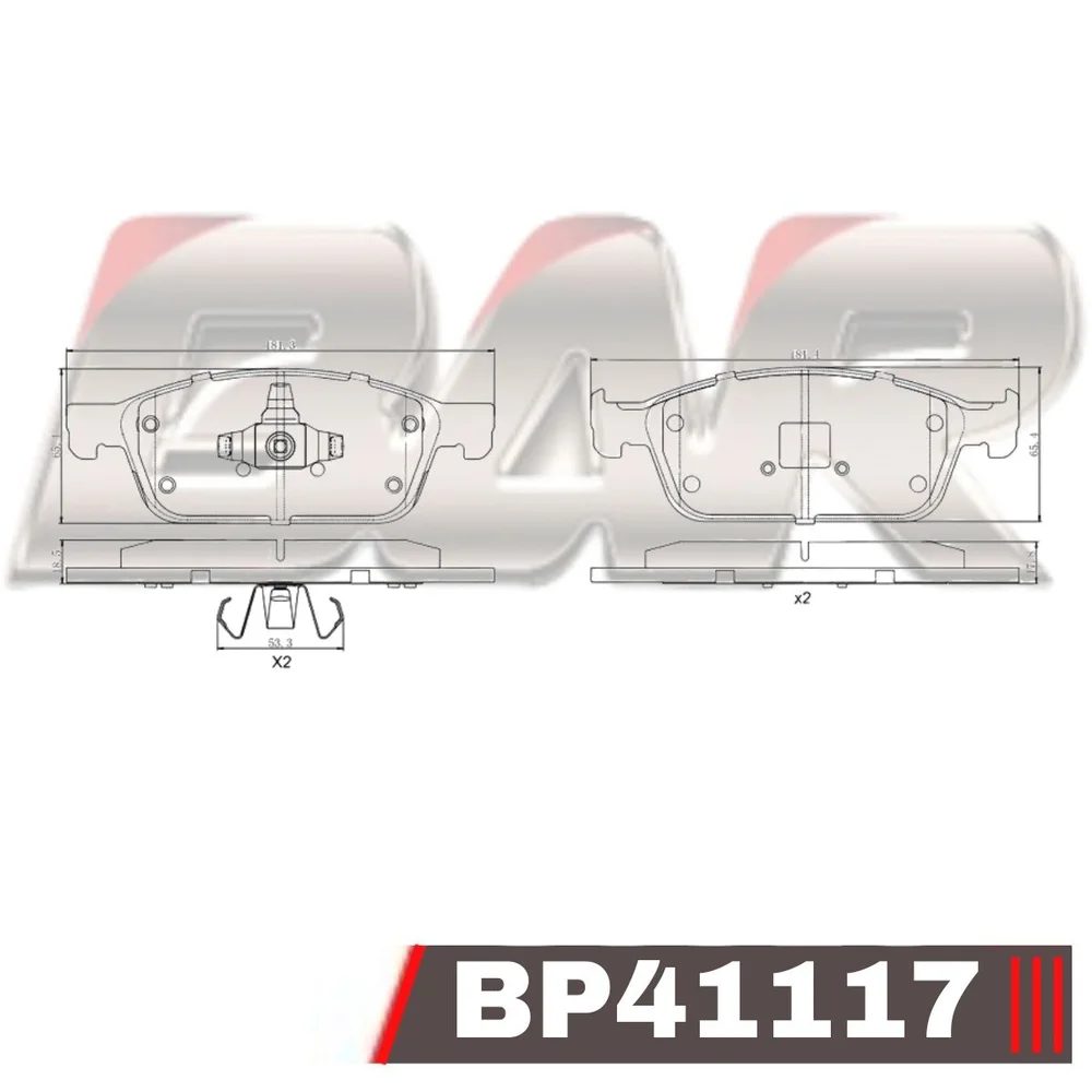 Pastillas de freno delanteras - FORD FOCUS III KUGA II 13?