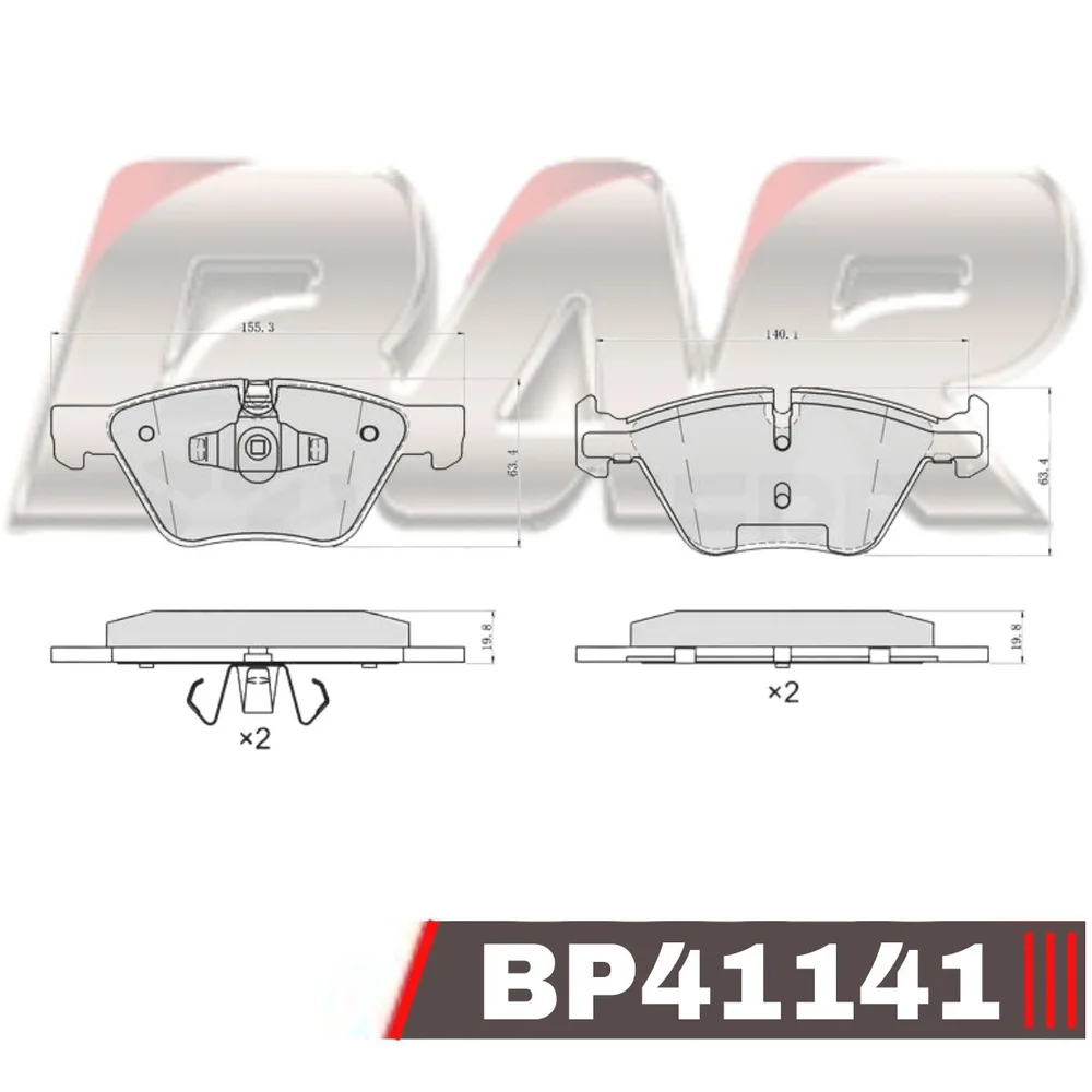 Pastillas de freno delanteras - BMW SERIE 1 - 3