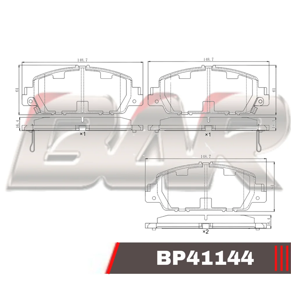 Pastillas de freno delanteras - HONDA HRV 2015 > HONDA CIVIC 2017 >