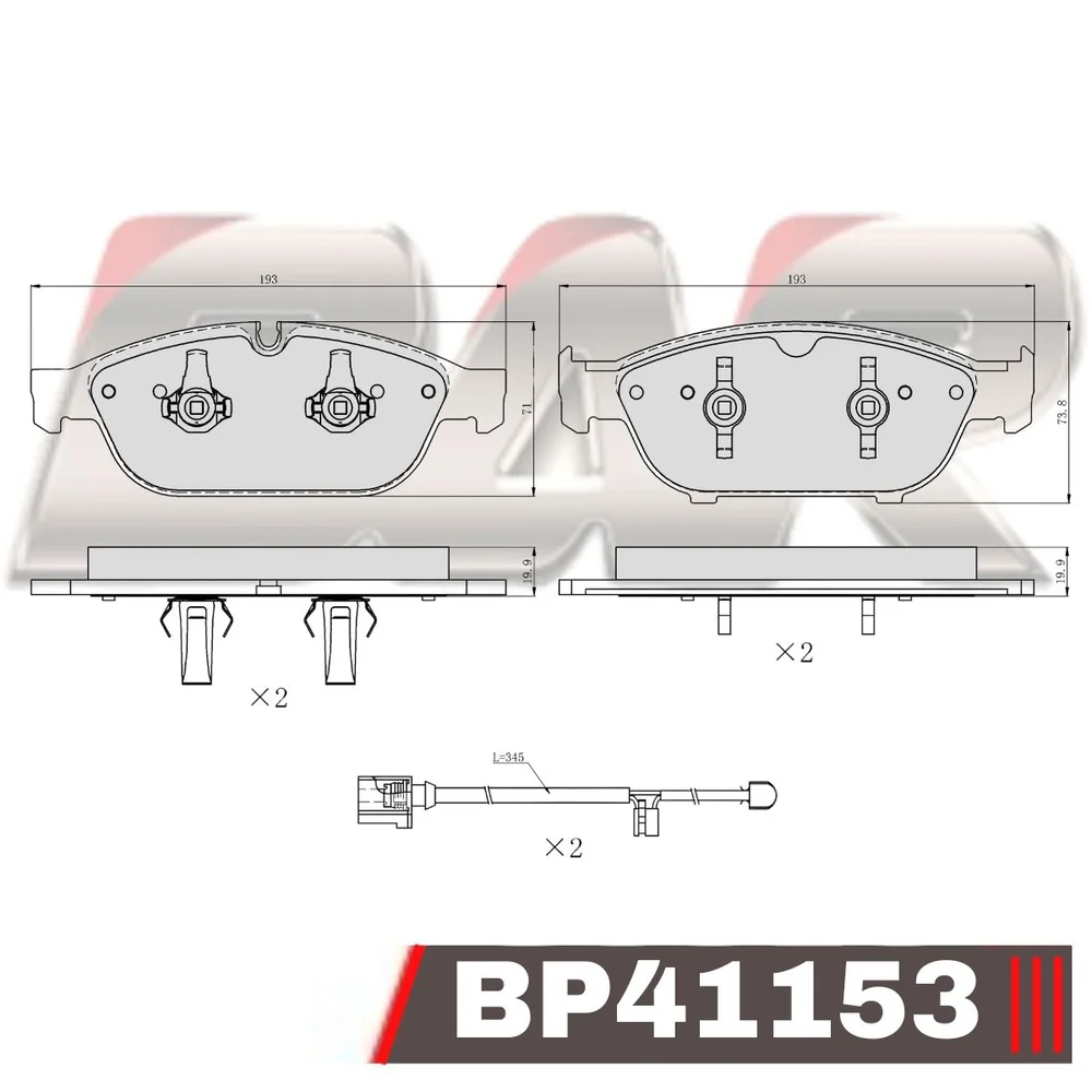 Pastillas de freno delanteras - AUDI A6-A7-A8 2011>