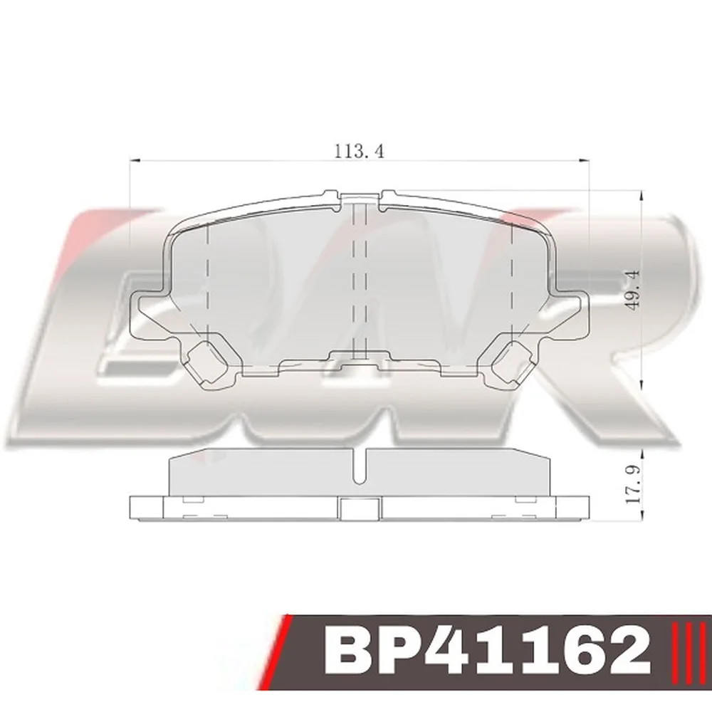 Pastillas de freno traseras - ACURA -MDX/CHEVROLET TRAIBLAZER 2,8 LTZ 2012/..