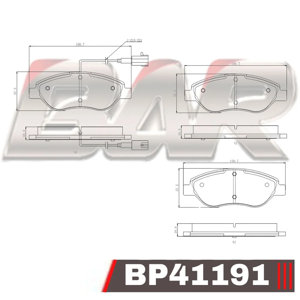 Pastillas de freno delanteras - ALFA ROMEO MITO 2010 >