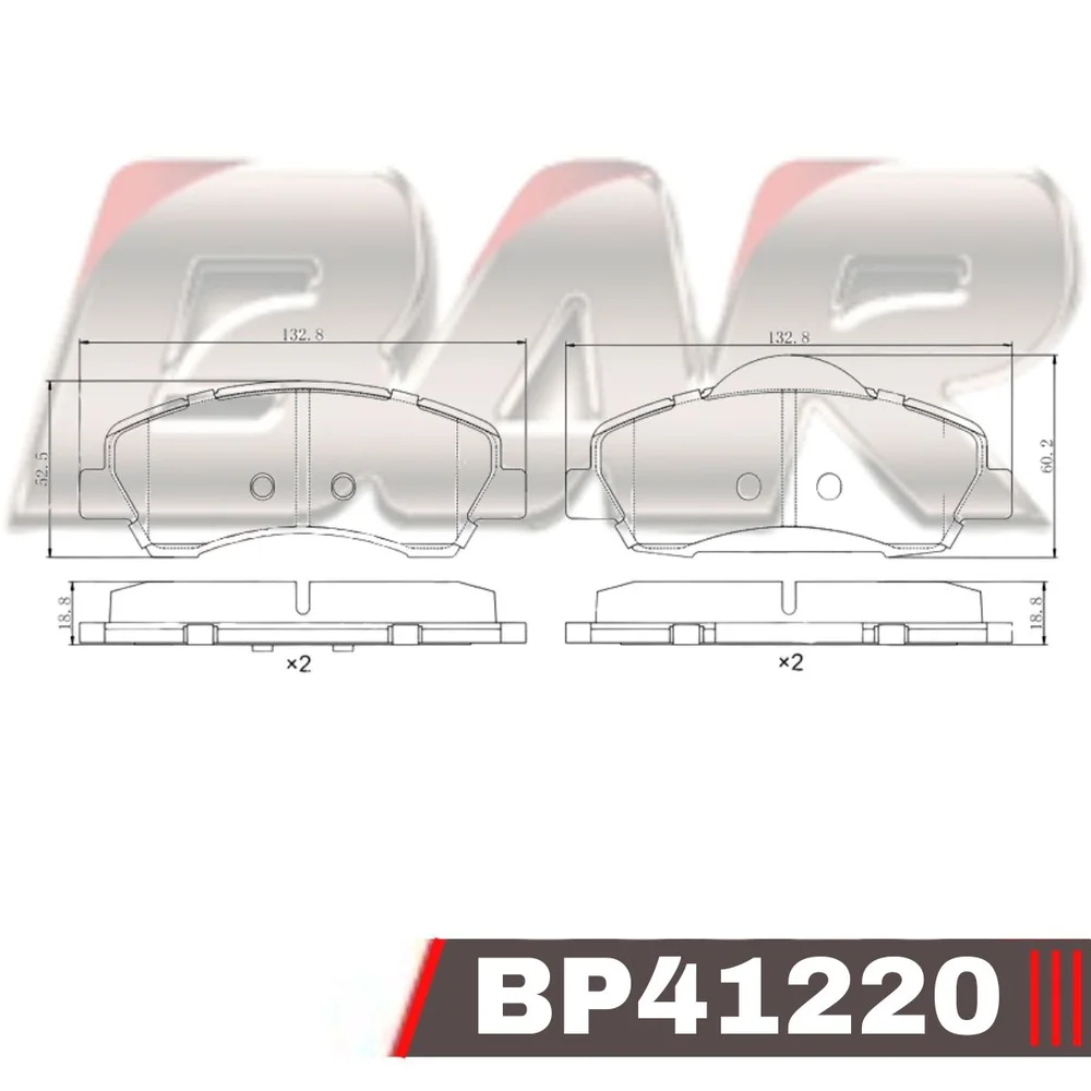 Pastillas de freno delanteras - CITROEN C4 CACTUS 1.2 VTI 75 PURE TECH 14/...- C ELYSEE 1.6 HDI 92 -1.6 VTI 115 12/à- PEUGEOT 301 1.6 HDI - 1.6 12/à