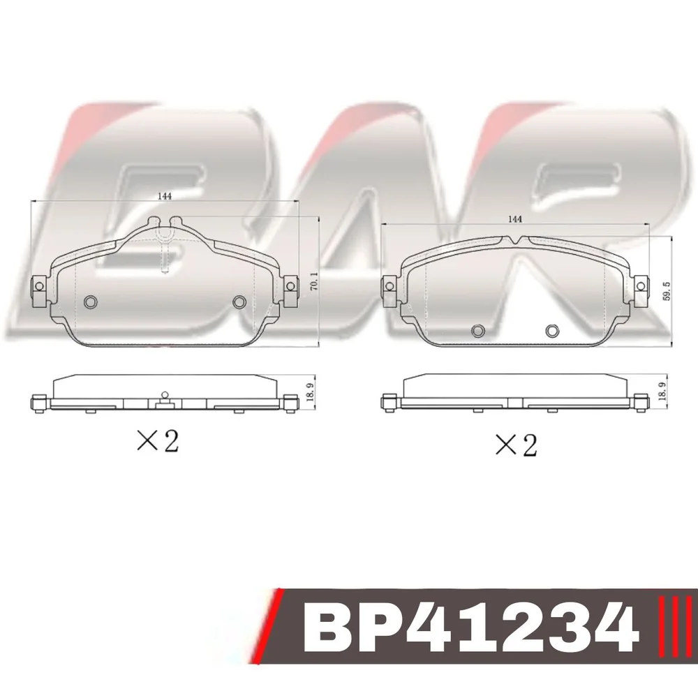 Pastillas de freno delanteras - MERCEDES BENZ CLASE C 200 02/2014 -> 05/2018