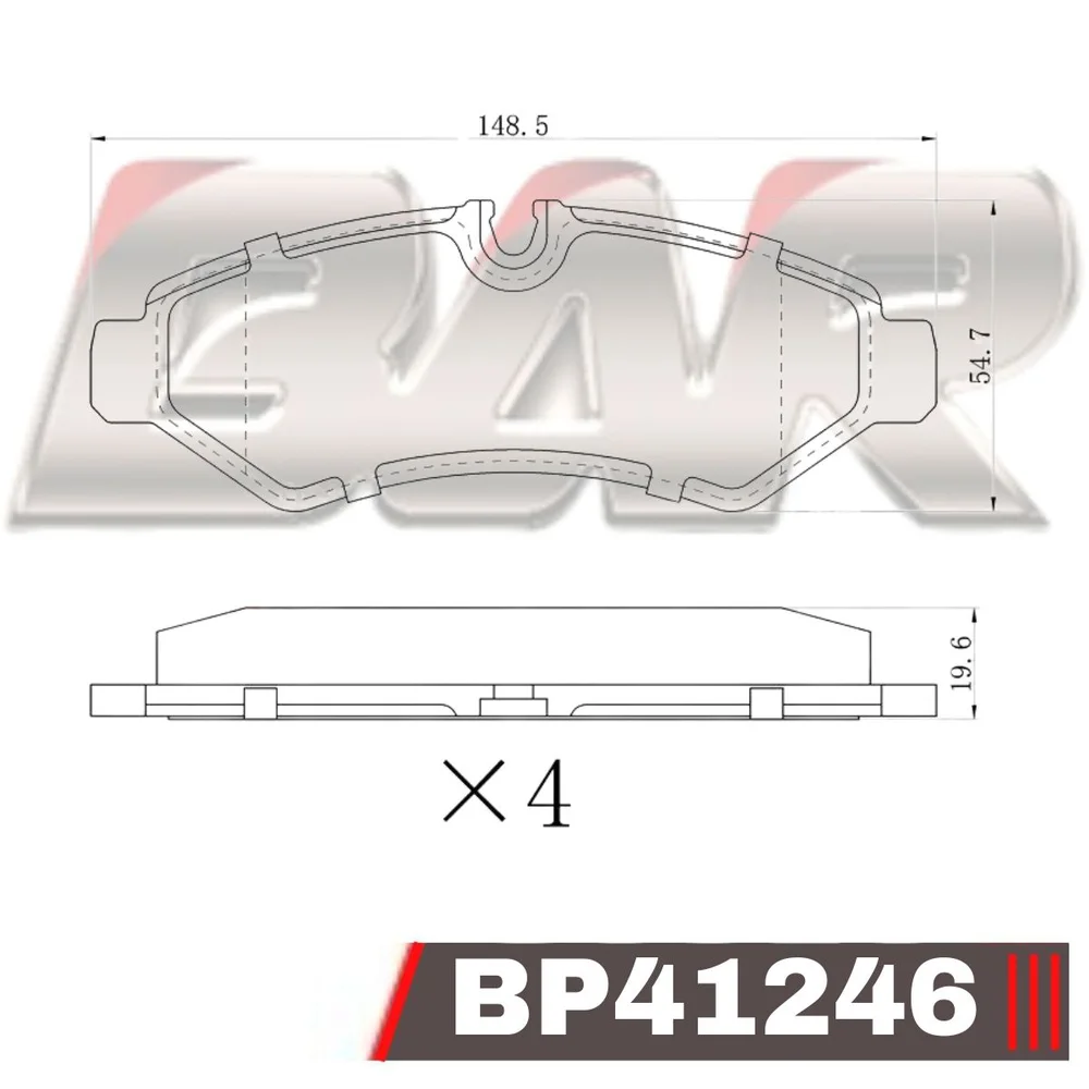 Pastillas de freno traseras - MB SPRINTER 316-411-416 2018->