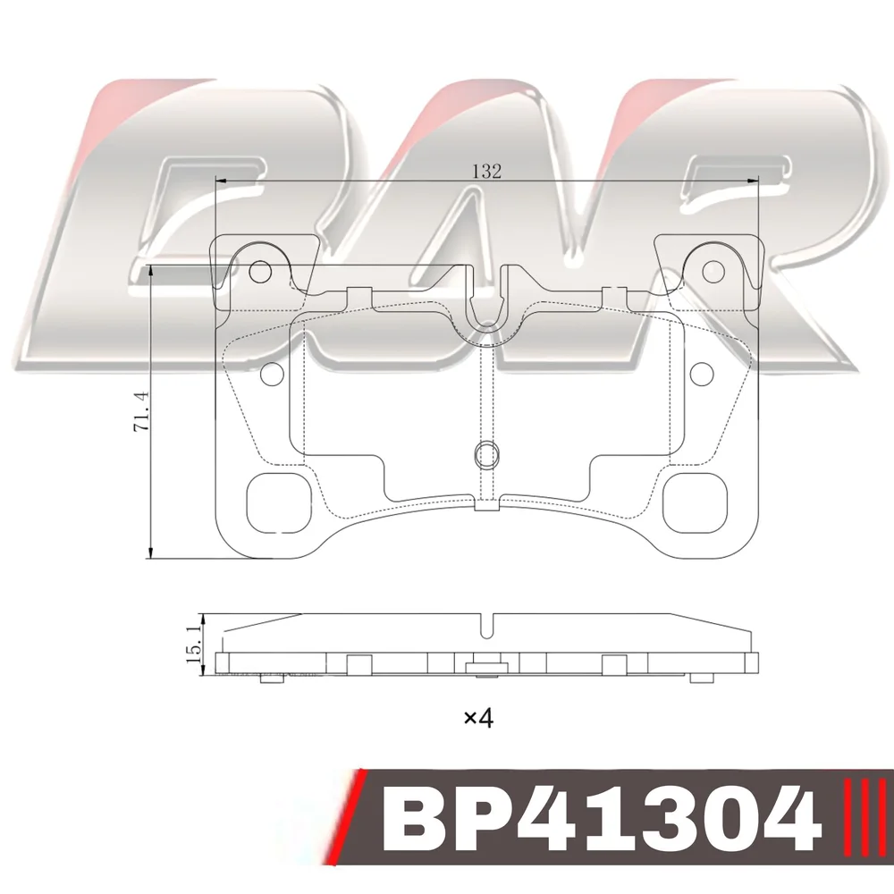Pastillas de freno traseras - Audi Q7 / VW Touareg / Porsche Cayenne 2007 >