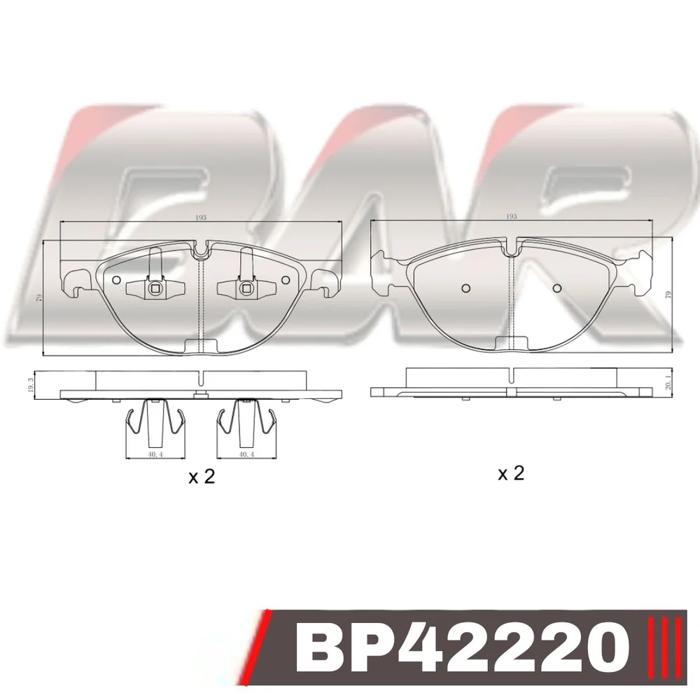 Pastillas de freno delanteras - BMW X5 / X6 2008>