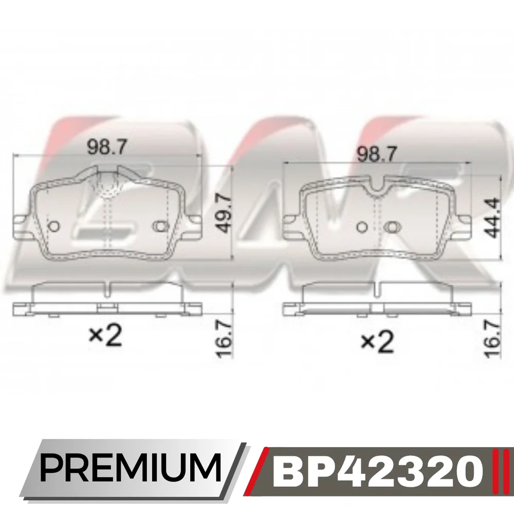 Pastillas de freno traseras - BMW SERIE 3 2019 ->