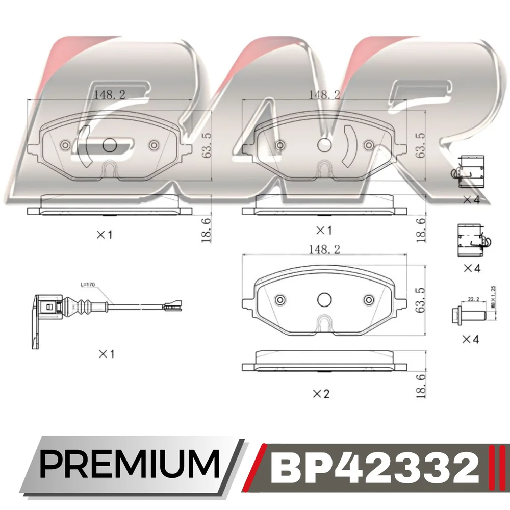 Pastillas de freno delanteras - Audi A3/S3 2020/
