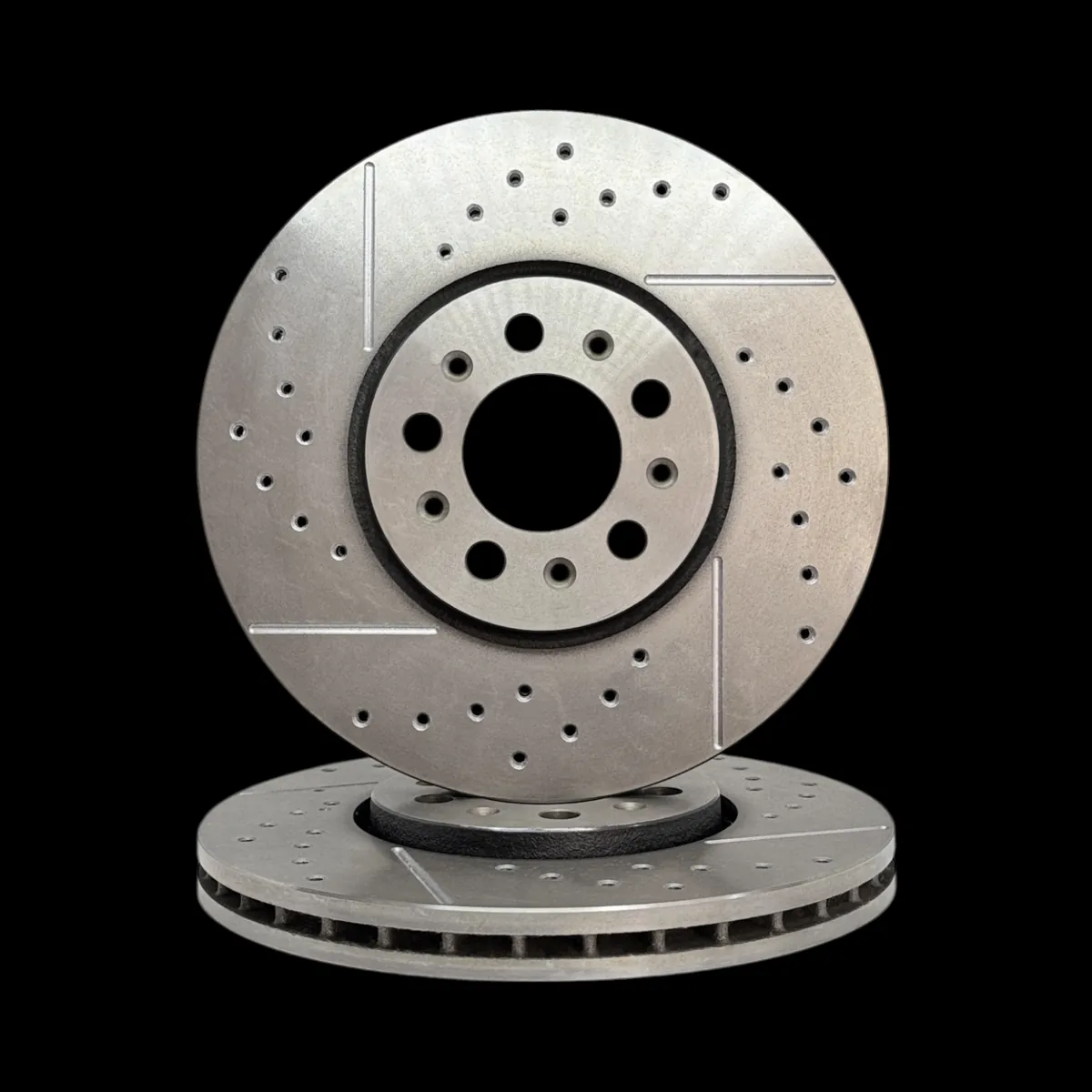 Discos Delanteros Ranurados y Perforados Estándar - AUDI A1 1,4 TFSi / AUDI A3 Turbo 1,8i 20V / SEAT Leon 1,8i 20V Turbo
