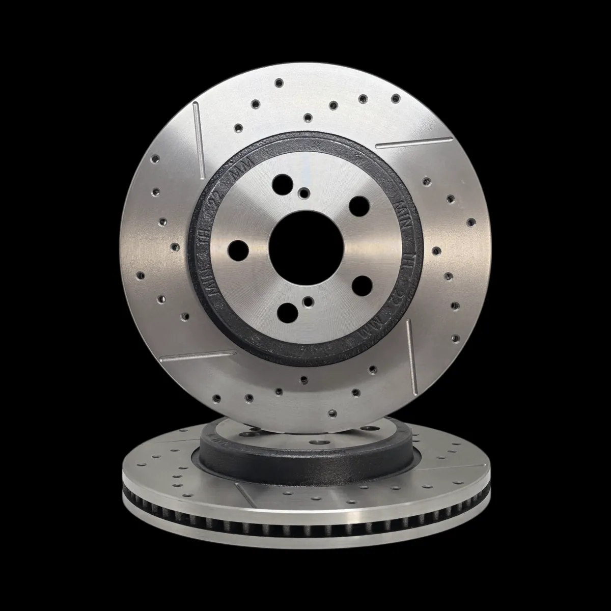 Discos Delanteros Ranurados y Perforados Estándar - TOYOTA -COROLLA 1.8 HV ECVT HIBRID