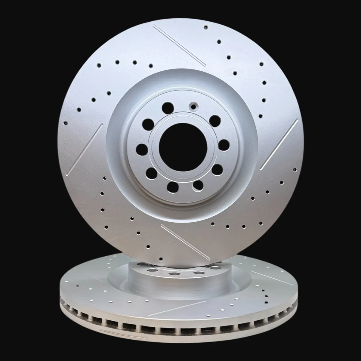 Discos Traseros Ranurados y Perforados Línea Premium - AUDI A3 / SEAT Leon 2.0 / VOLKSWAGEN CC 3.6