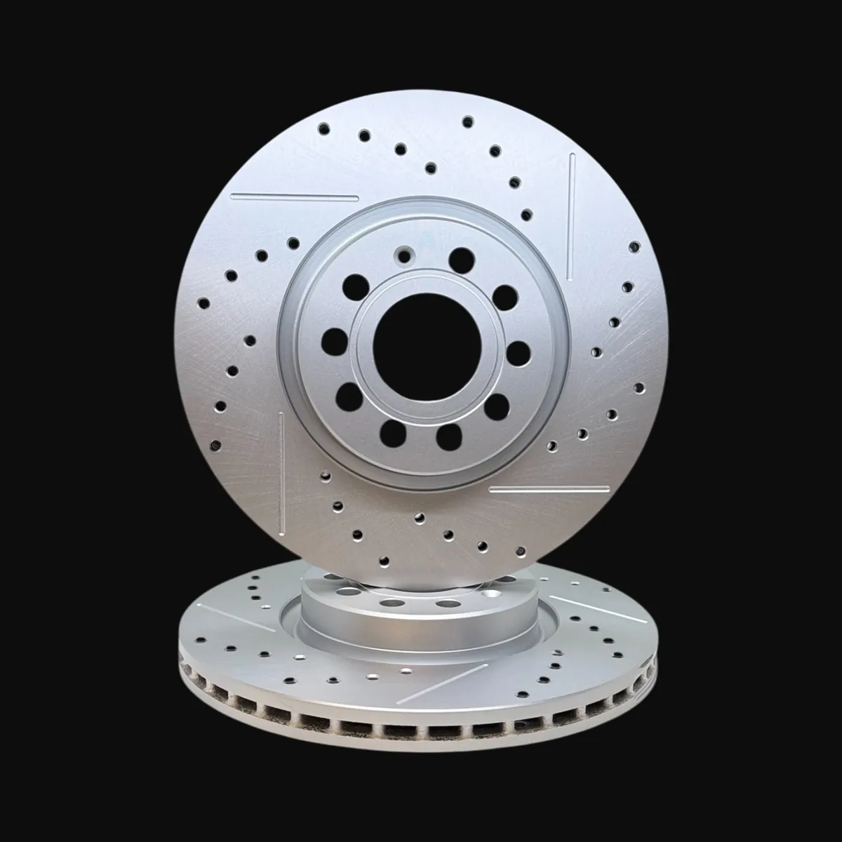 Discos Delanteros Ranurados y Perforados Línea Premium - AUDI A3 2.0 16V FSI / AUDI A3 Sportback 1,6 1,9 2,0 3,2 Q4 / VOLKSWAGEN Passat V 1,6 Fsi / 1,9 Tdi / 2,0 Fsi / 2,0 Tdi / 3,2 Fsi ( 3C2) - Golf