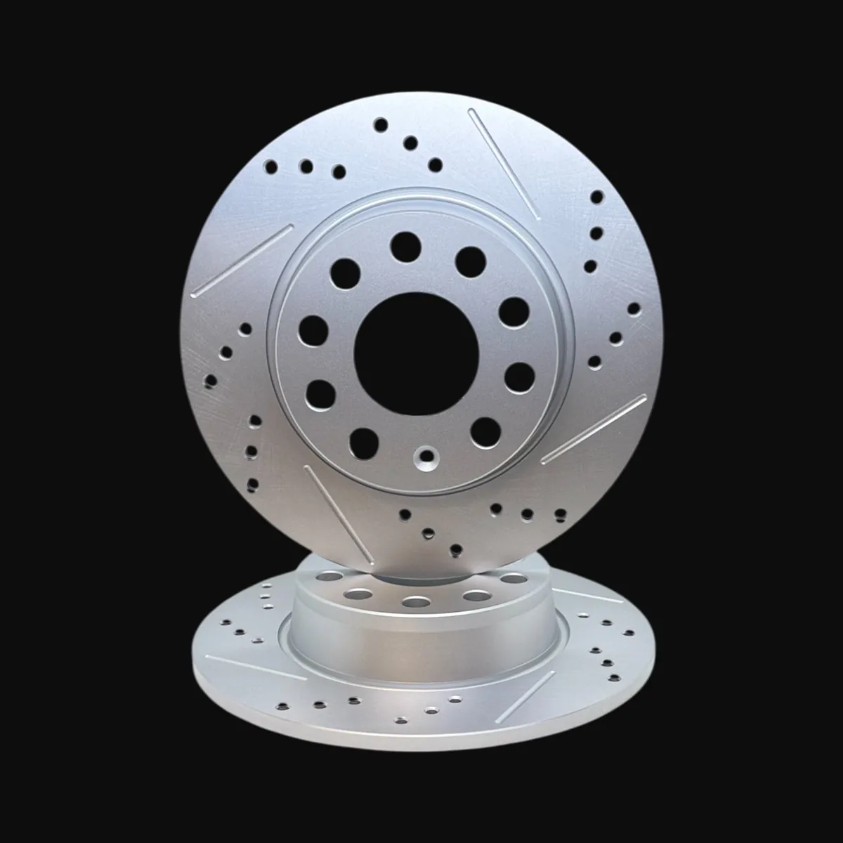 Discos Traseros Ranurados y Perforados Línea Premium - AUDI A1 / A1 Sportback 1.4 / SEAT Leon 2.0 / VOLKSWAGEN New Beetle 2.0