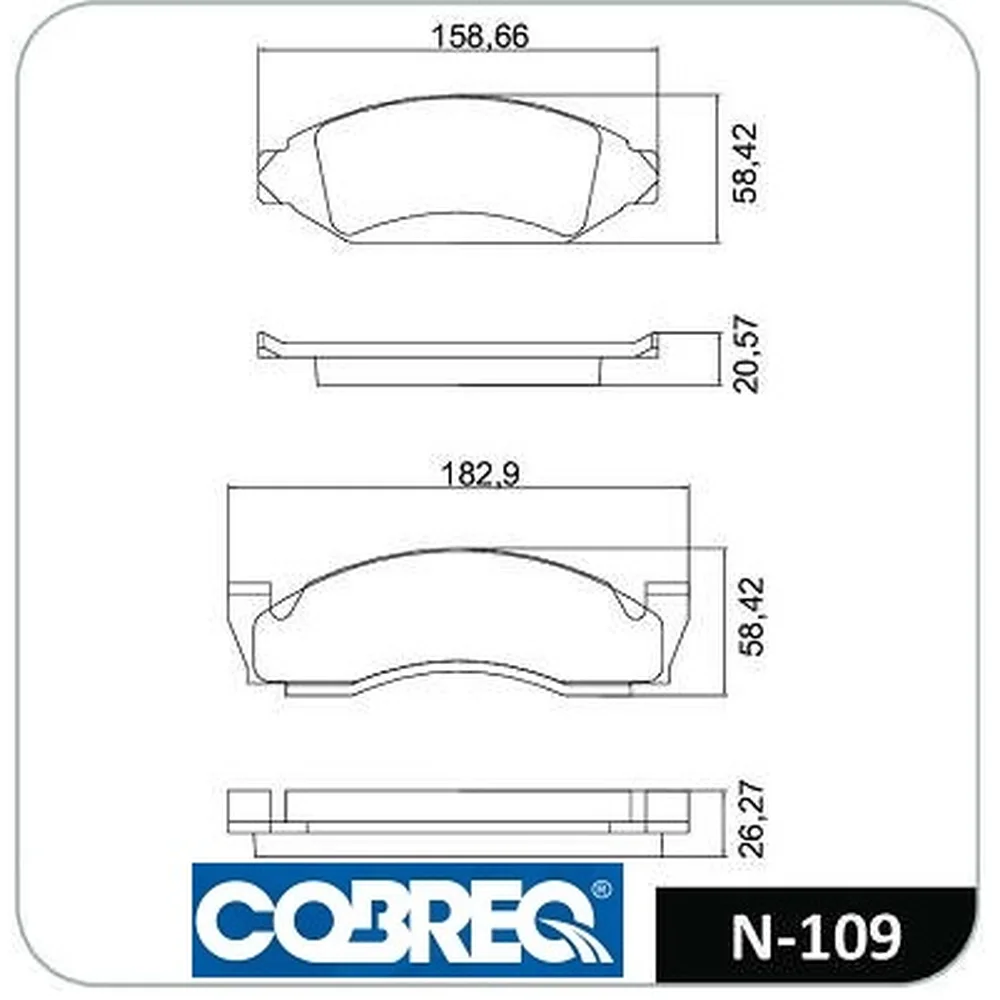 Pastillas de freno delanteras - CHEVROLET -C20