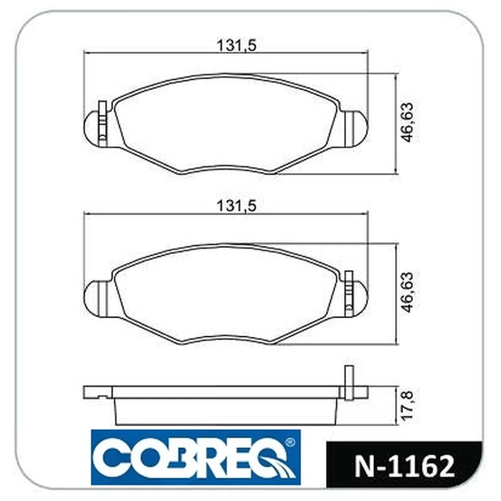Pastillas de freno delanteras - PEUGEOT 206 1.6-306 1.4-XSARA 1.4 2000/