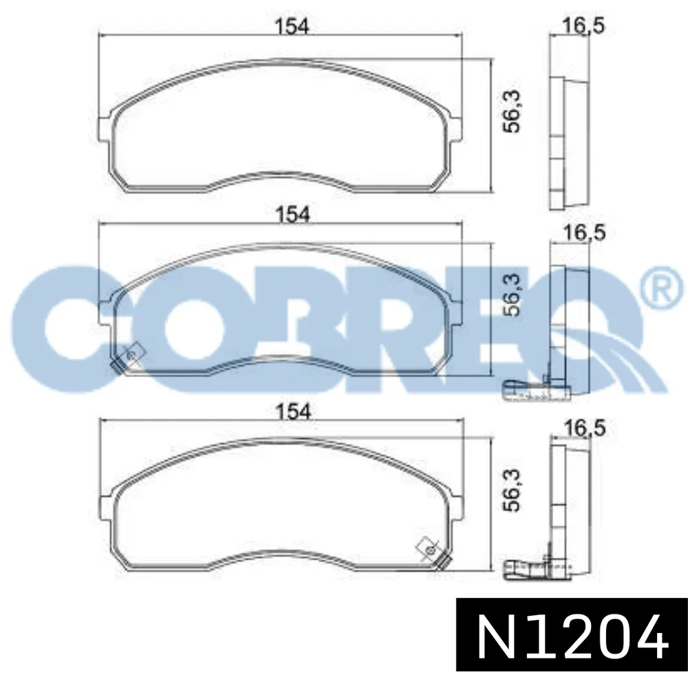 Pastillas de freno delanteras - KIA CARNIVAL-PREGIO-SEDONA 99/