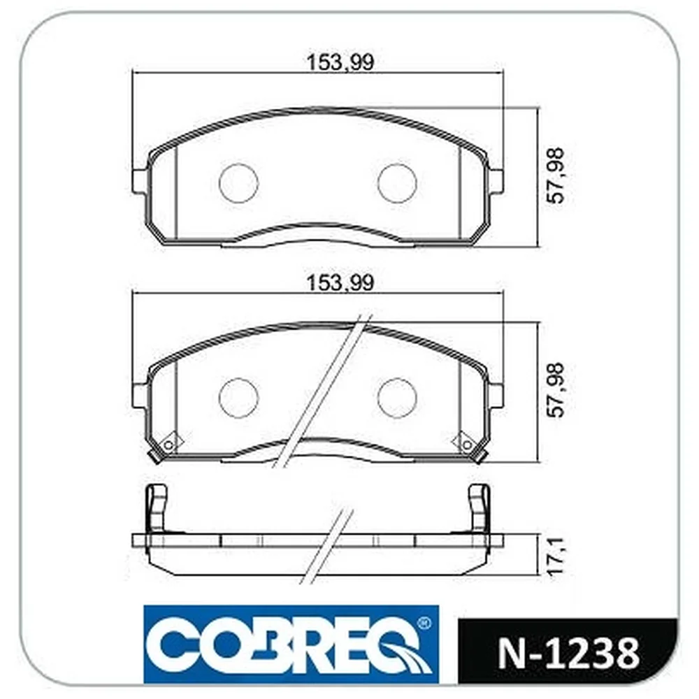 Pastillas de freno delanteras - HYUNDAI -H100 06/à