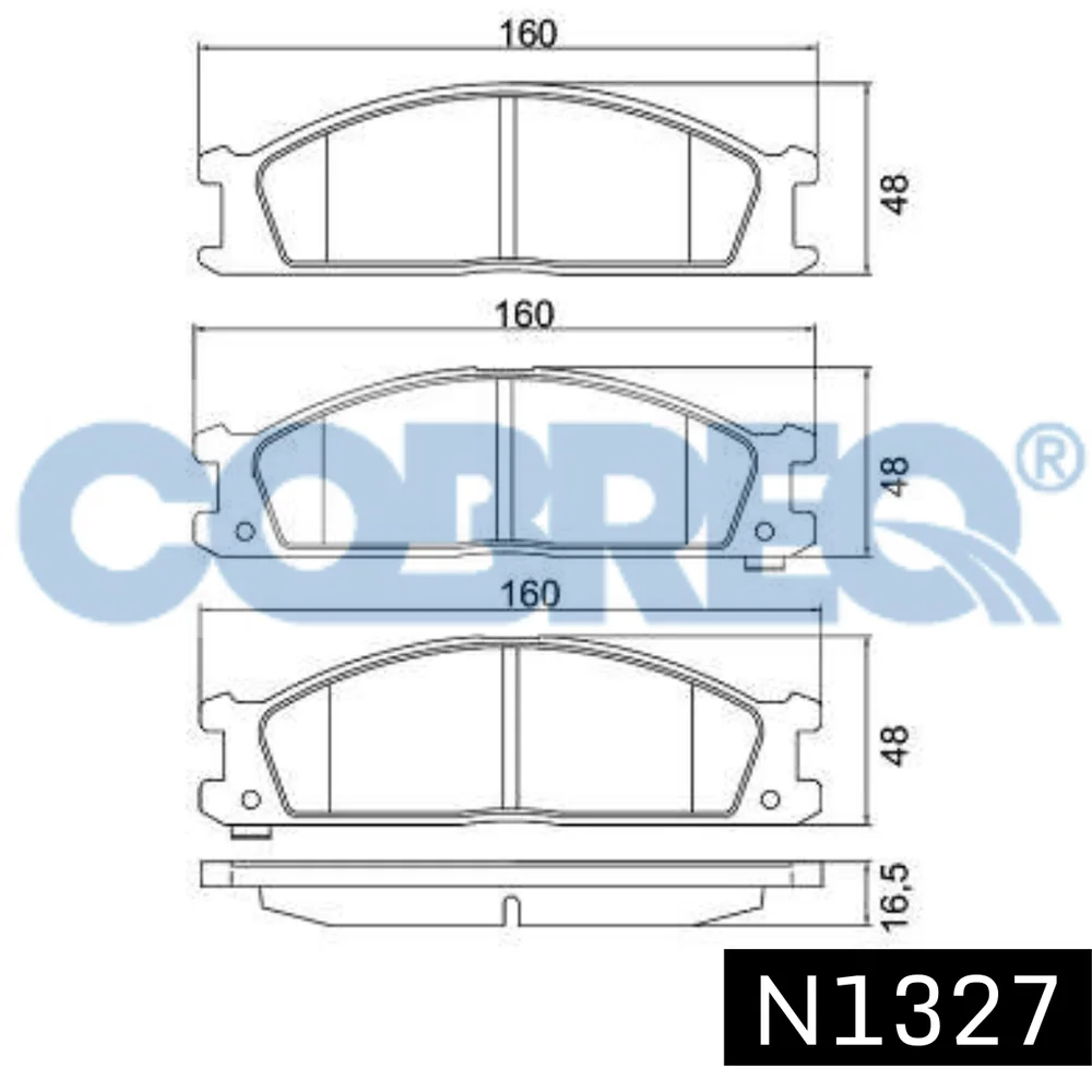 Pastillas de freno delanteras - NISSAN Pathfinder V6-PicUp 2-Frontier/SUBARU