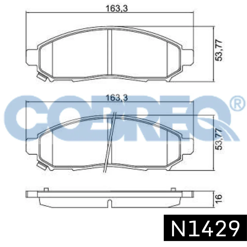 Pastillas de freno delanteras - NISSAN NAVARA - PATHFINDER