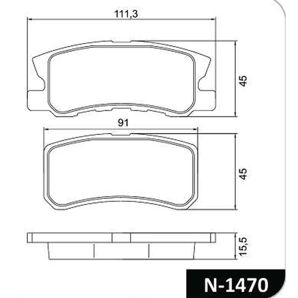 Pastillas de freno traseras - JEEP COMPASS/PATRIOT 2008>