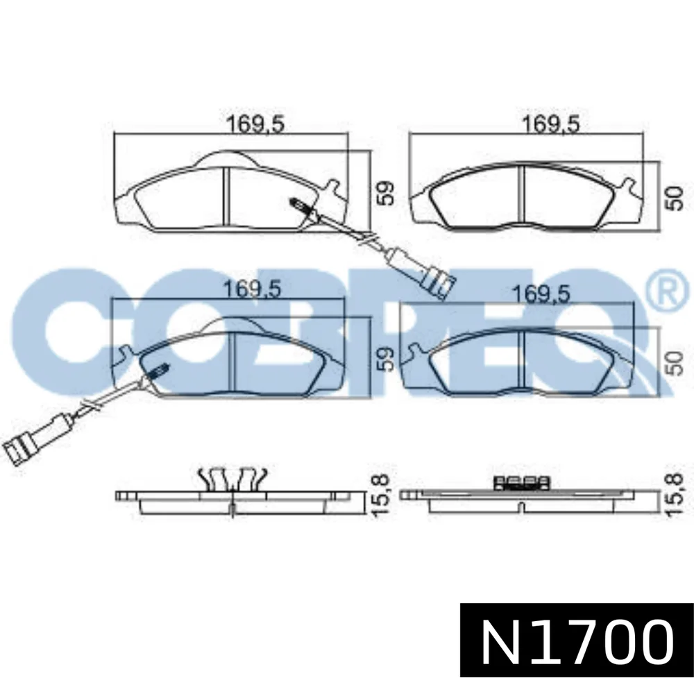 Pastillas de freno delanteras - SSANG YONG MUSSO- NEW KORANDO 97/