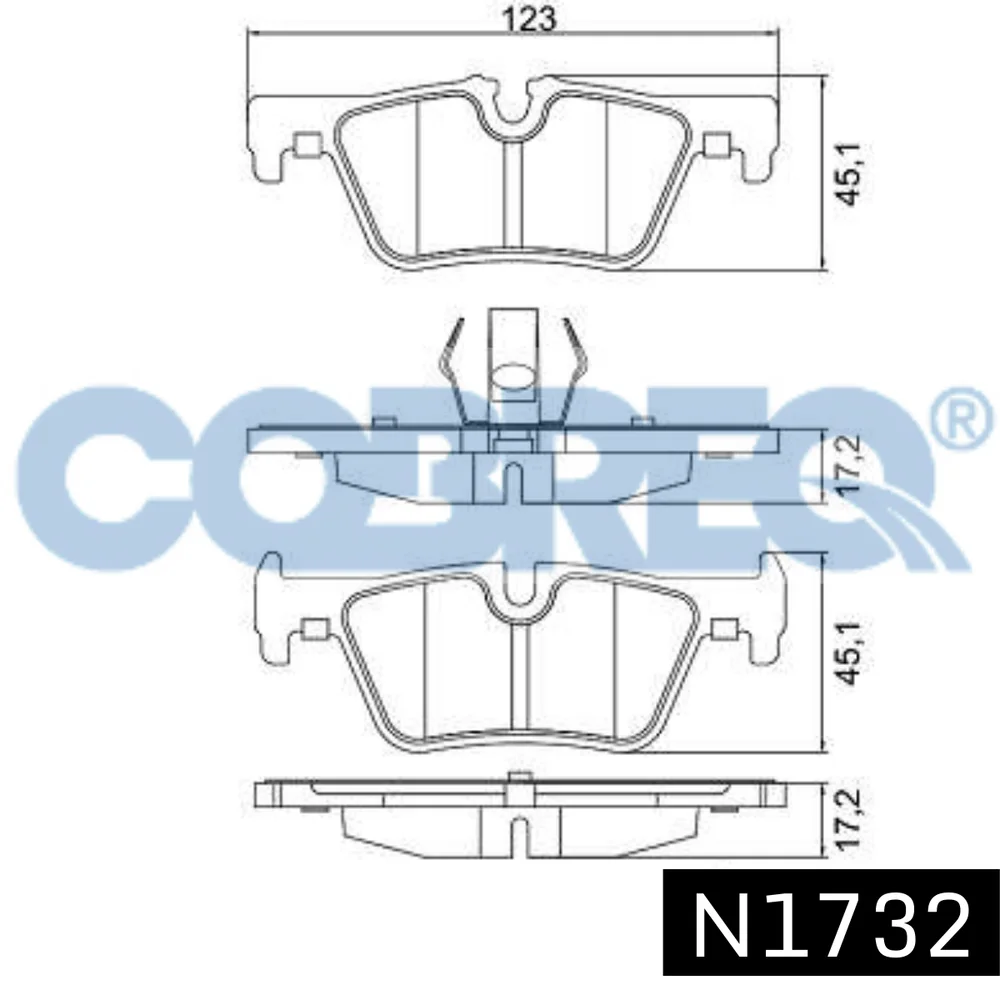 Pastillas de freno traseras - BMW SERIE 1 10-12/SERIE 3 11-13/ SERIE 4 13>