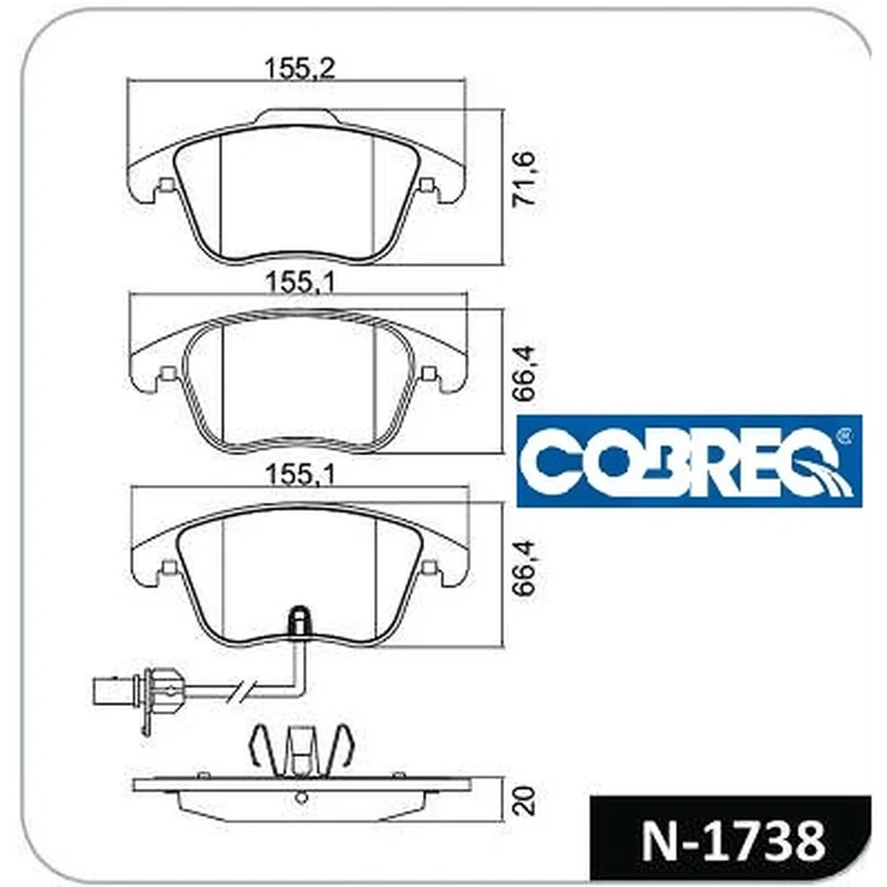 Pastillas de freno delanteras - AUDI A4/A5
