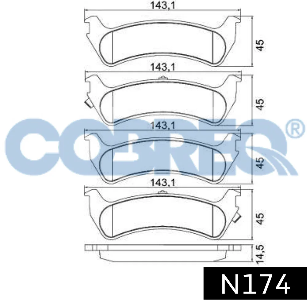 Pastillas de freno traseras - FORD EXPLORER / MERCURI 95/96