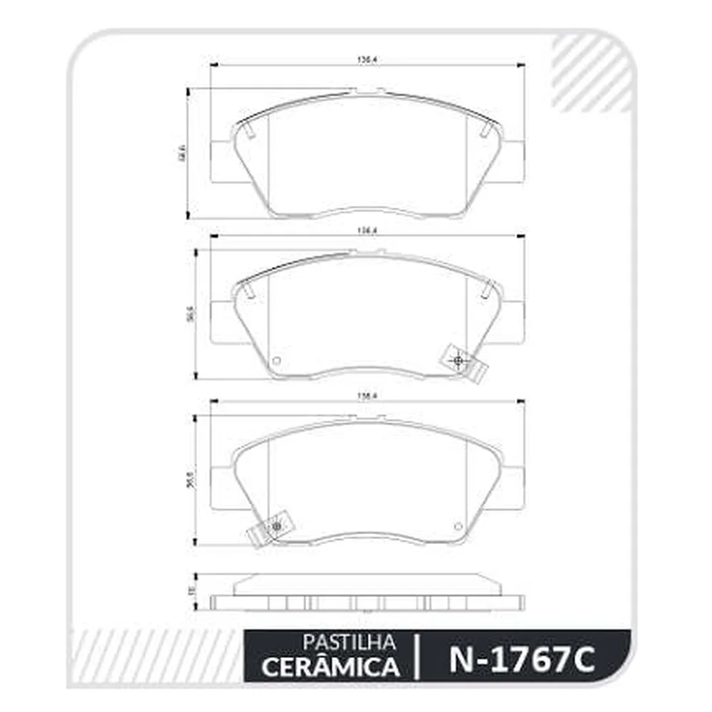 Pastillas de freno cerámicas delanteras - HONDA FIT 2017
