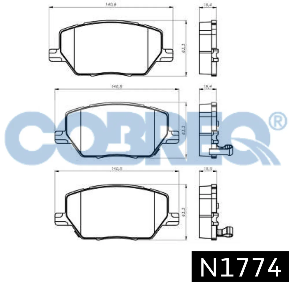Pastillas de freno delanteras - FIAT TORO - JEEP RENEGADE