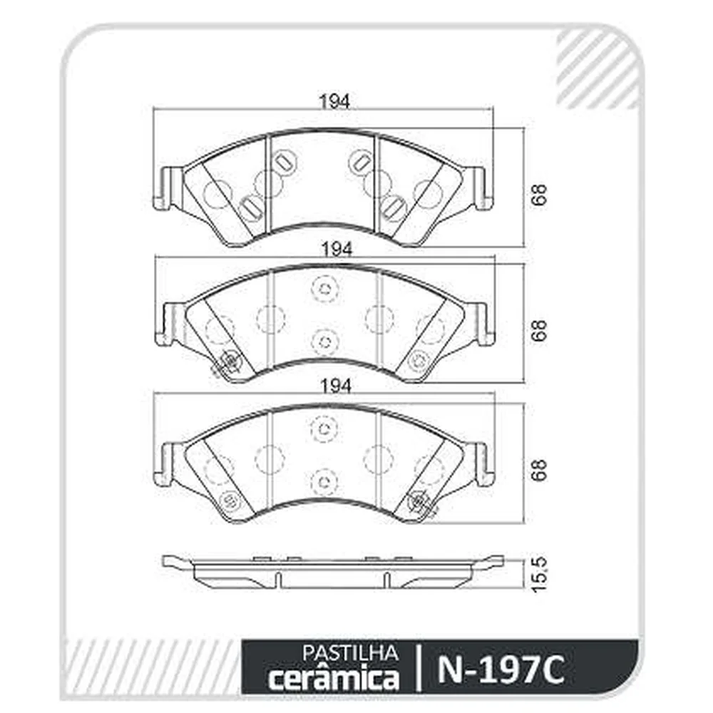 Pastillas de freno cerámicas delanteras - FORD RANGER 2012>