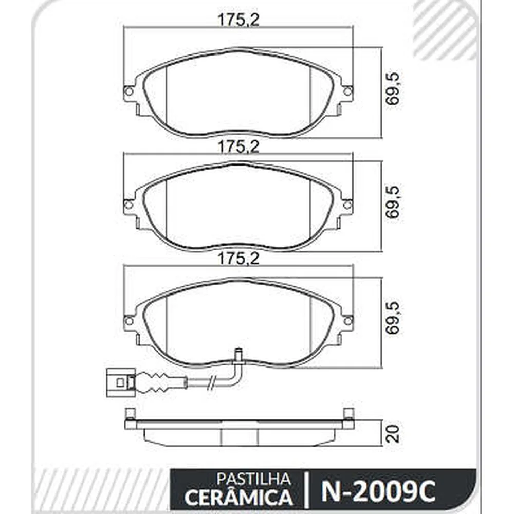 Pastillas de freno delanteras - AUDI A3 / VW SHARAN / VW CC / PASSAT 2011>